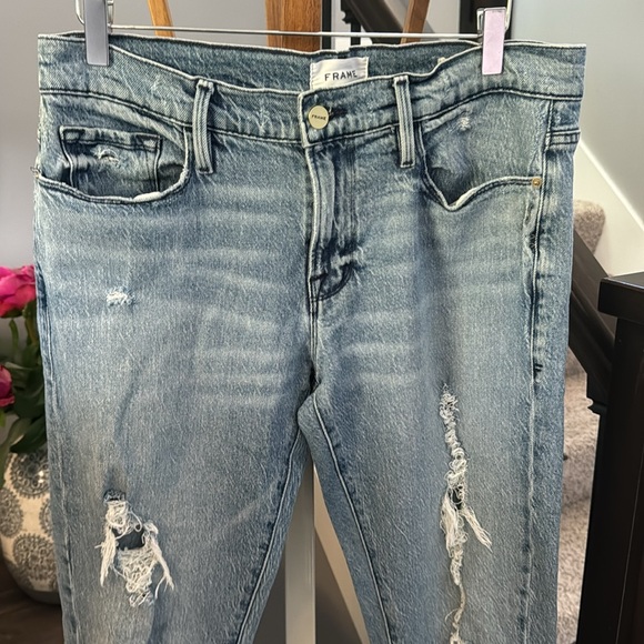 FRAME Le Garçon Beldon Rips Jeans - Picture 6 of 11